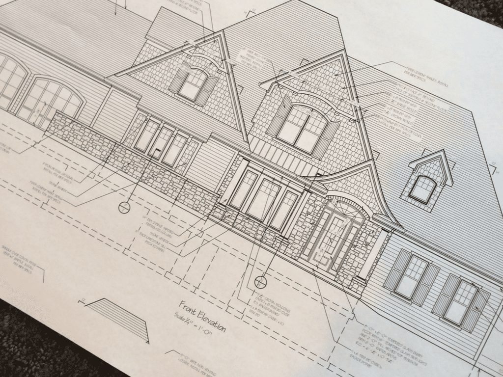 Custom Home Design Drawing by Hensley Custom Building Group