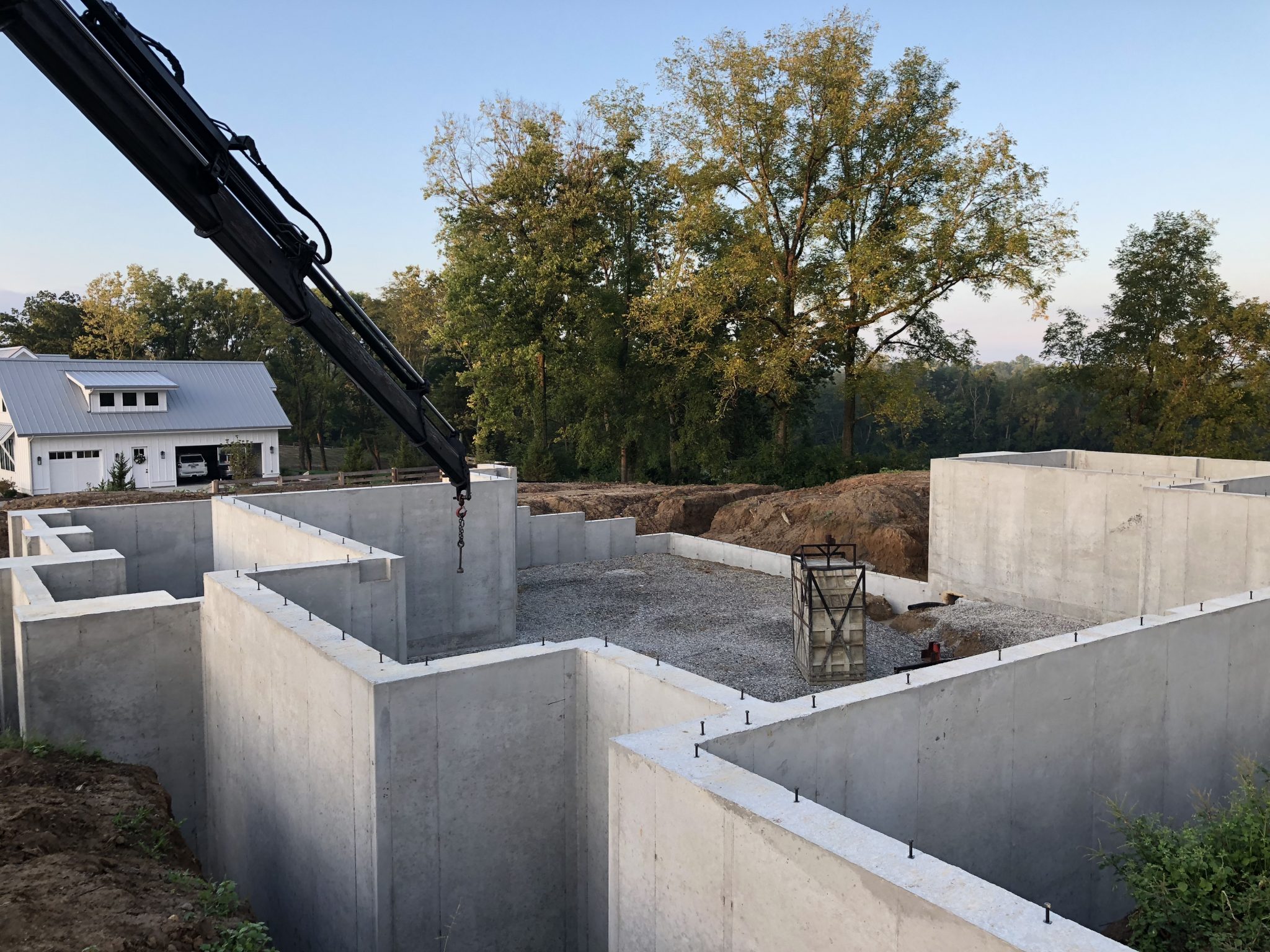 How to build a custom home foundations poured