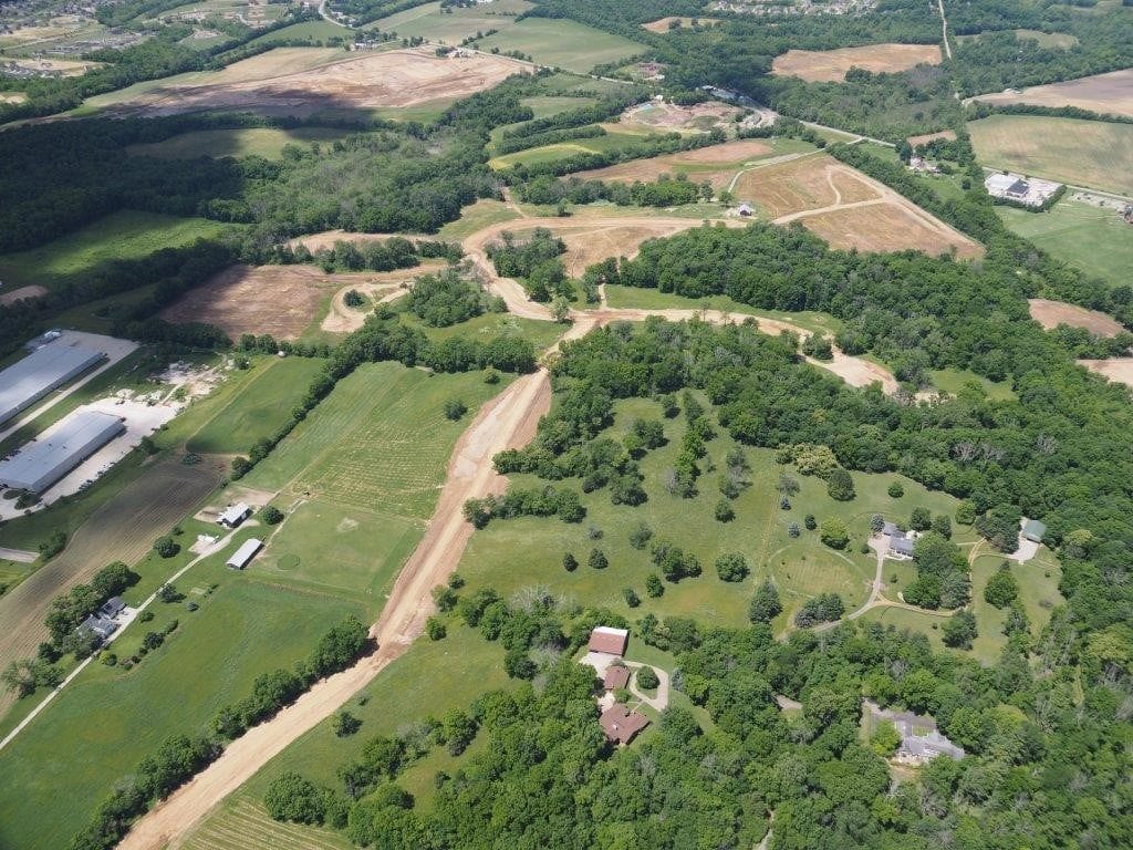 aerial overview of indian hill, ohio