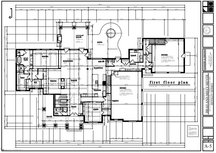 first floor plan New home construction Cincinnati 