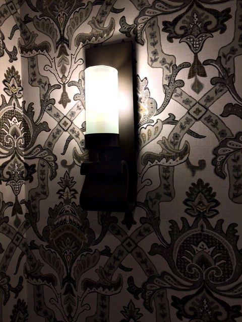 wallpaper in custom Home in Indian Hill of Cincinnati Ohio