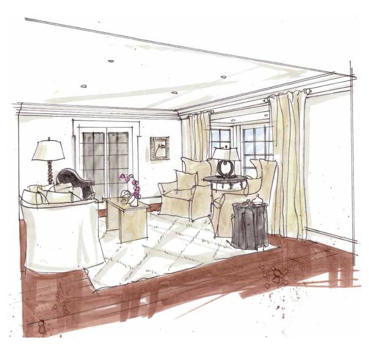 Aubrie Welsh sketch for Cincinnati Home Design