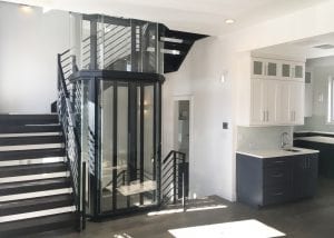 glass elevator for custom home cincinnati