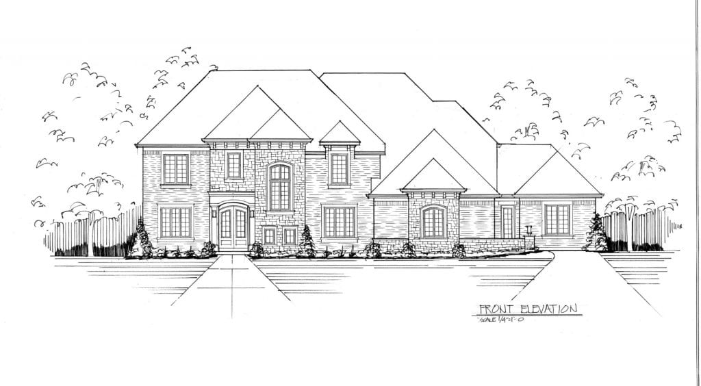 elevation drawing for multigenerational house plans