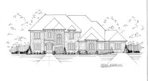 elevation drawing of multigenerational home