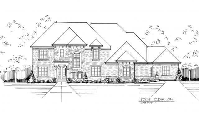 elevation drawing of multigenerational home