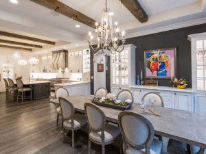 Dining space in a Cincinnati custom home