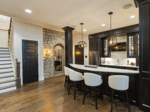 first floor luxury bar in Indian Hill home