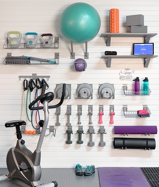 storewall storage for home workout space