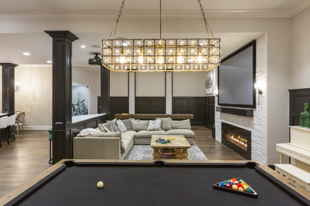 All The Fun Custom Home Game Rooms, How Far Above The Pool Table Should A Light Be Hung