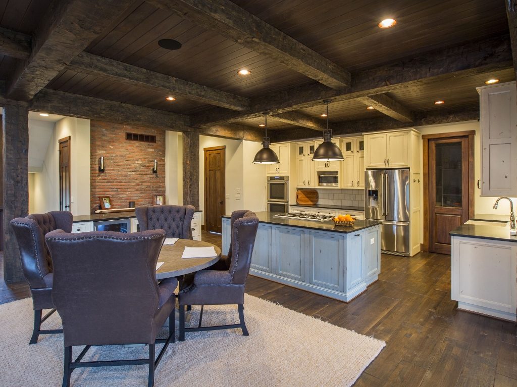 custom woodwork ceiling beams