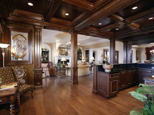 custom woodwork coffered ceiling