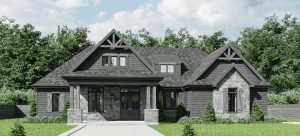 custom home in mason rendering