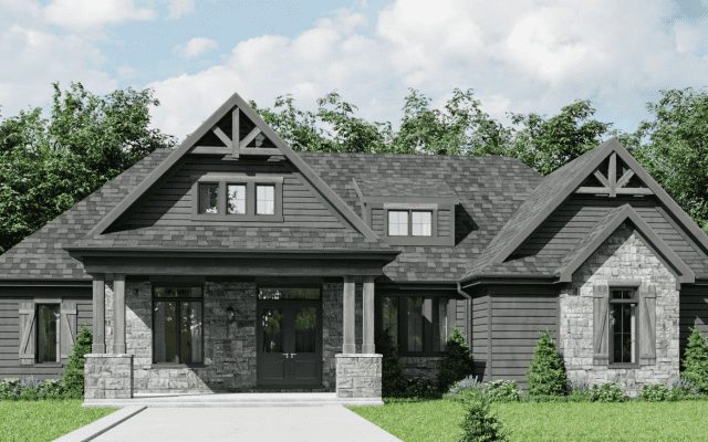 custom home in mason rendering