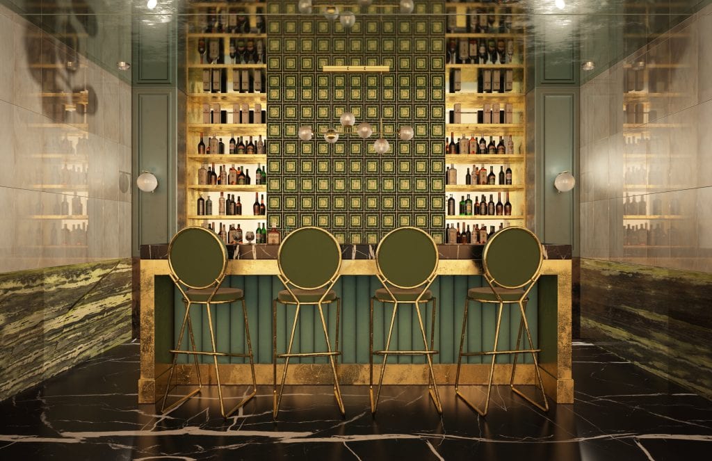 Artistic Tile in bar inspiration photo 