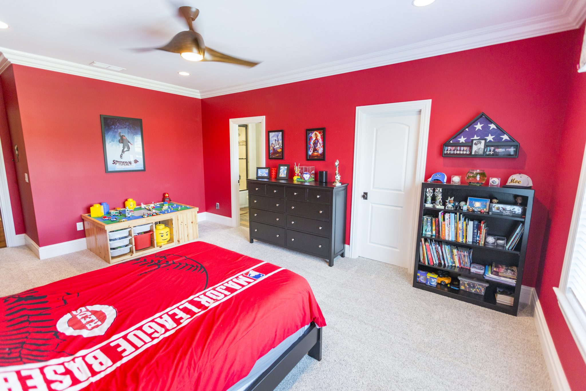 Custom Reds Kids Bedroom