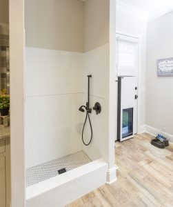 Indoor Dog Shower Design for Pets