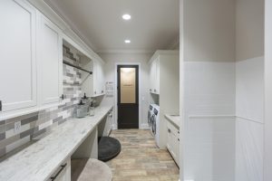 One of Hensley's custom laundry rooms