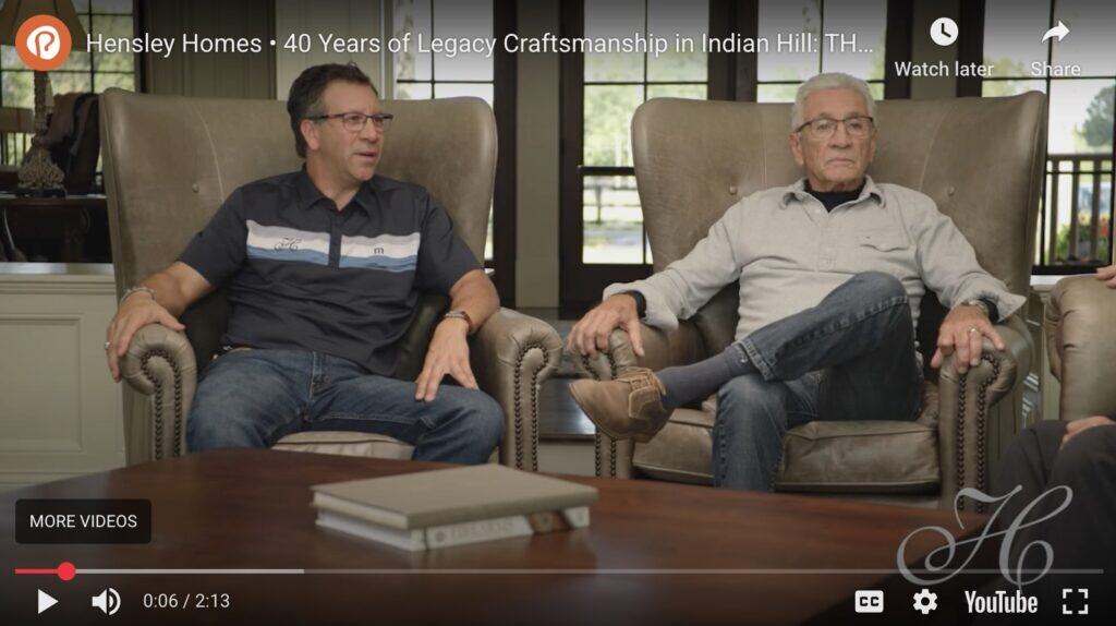 Hensley Homes 40th anniversary post cover for video 2